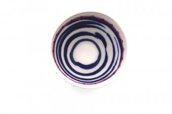 Anna Westerlund dark blue bowl inside