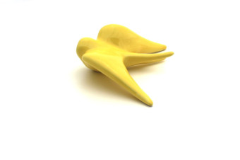 yellow ceramic swallow